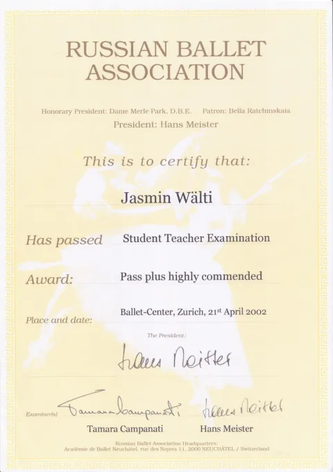 Diplom: Student Teacher Diplom