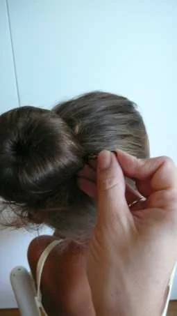 Schritt 9: Das Ganze mit Haarnadeln befestigen.